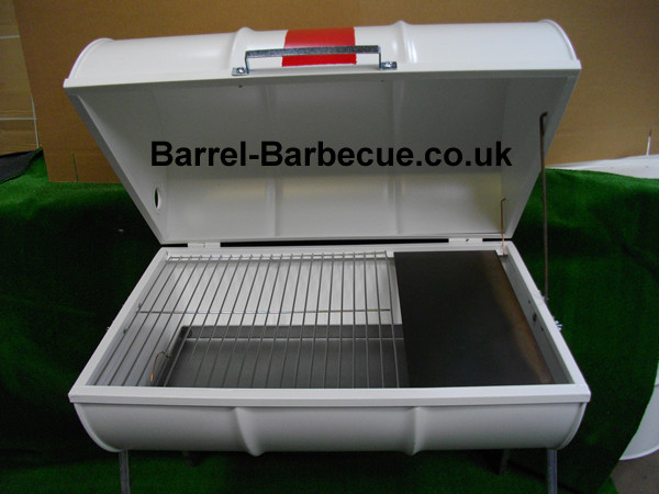 Deluxe White Barrel Barbecue